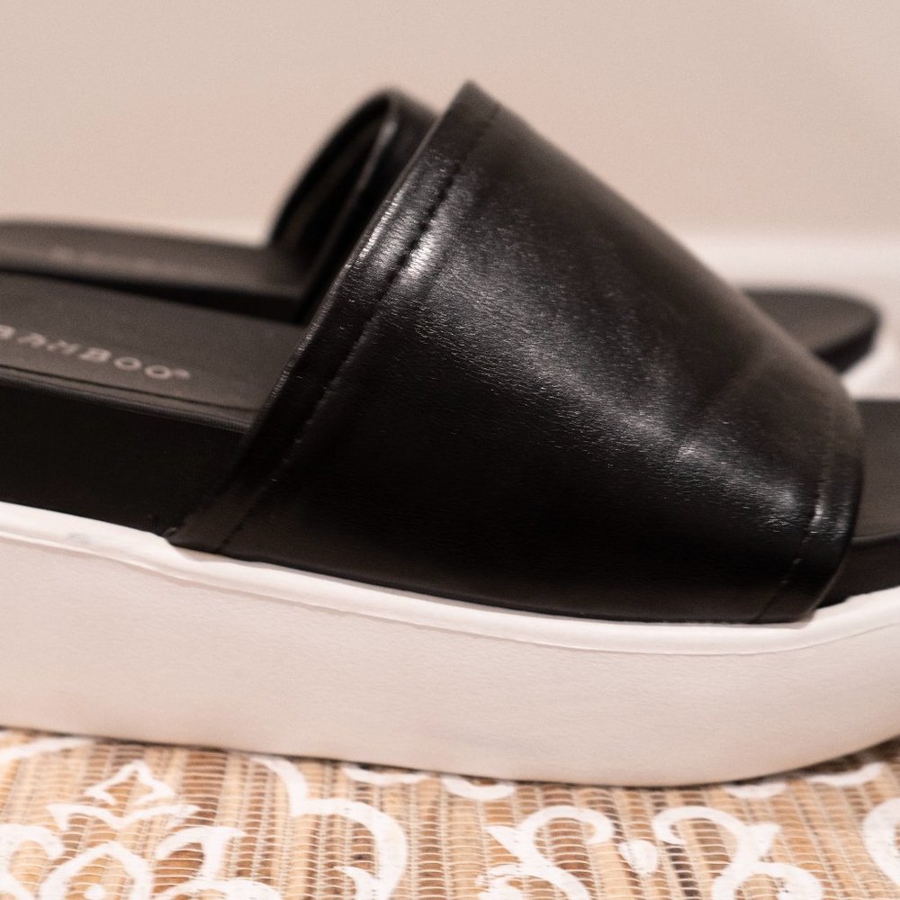 BAMBOO Platform Slip On Sandals